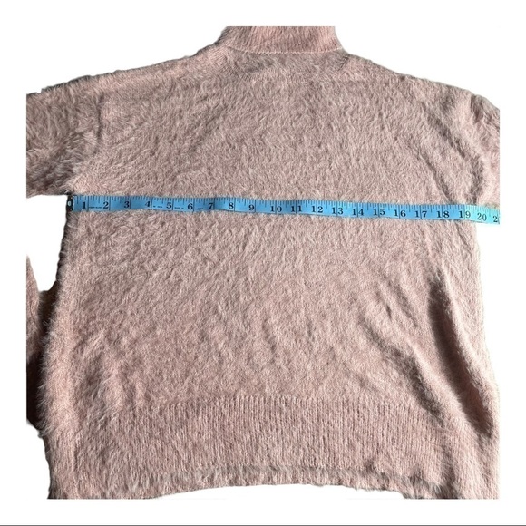 LULUS Positively The Best Eyelash Knit Turtleneck Sweater in Mauve - Picture 7 of 9